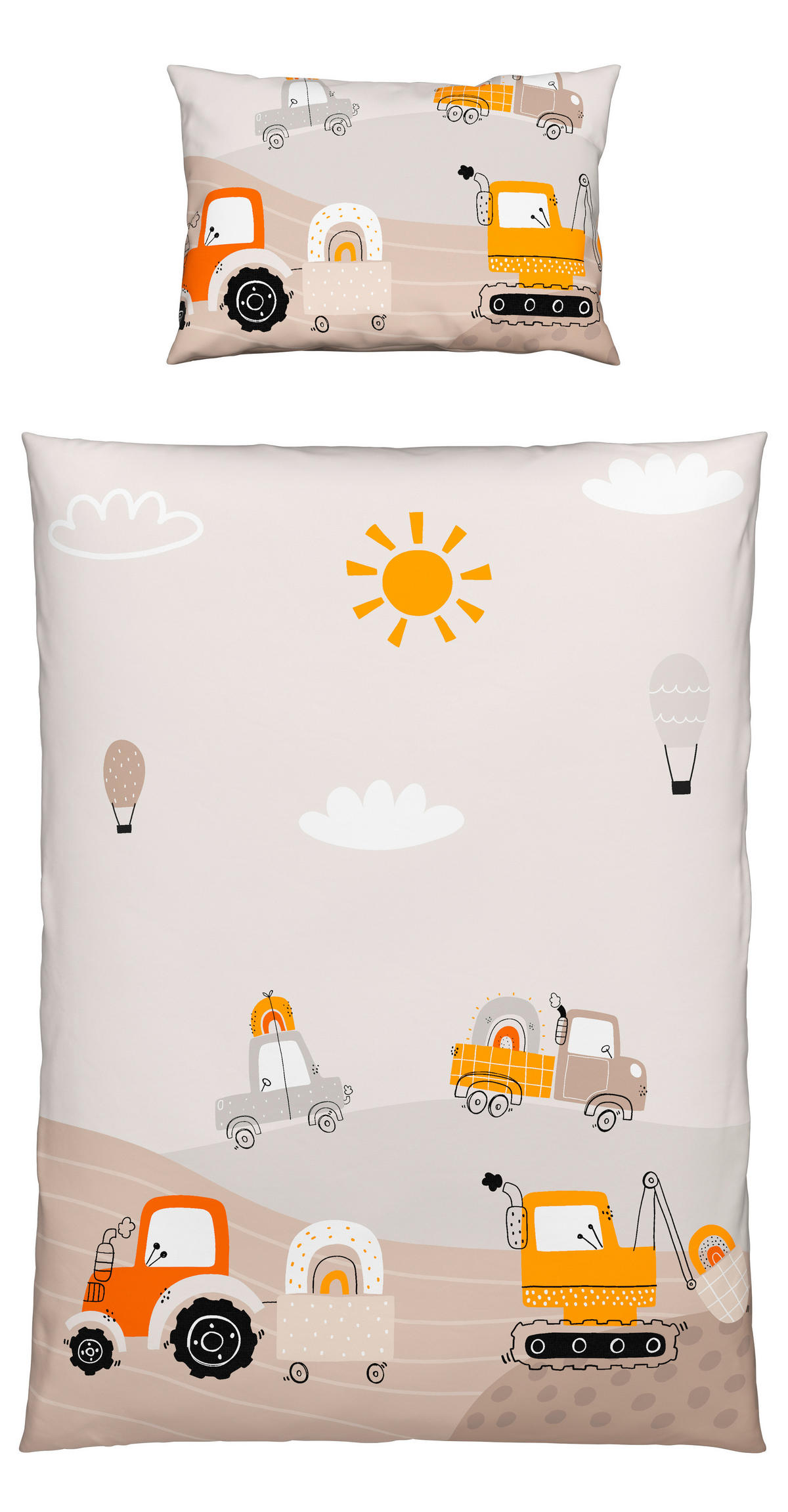 BABYBETTWÄSCHE Flanell 100/135 cm  - Weiß, Basics, Textil (100/135cm) - Patinio