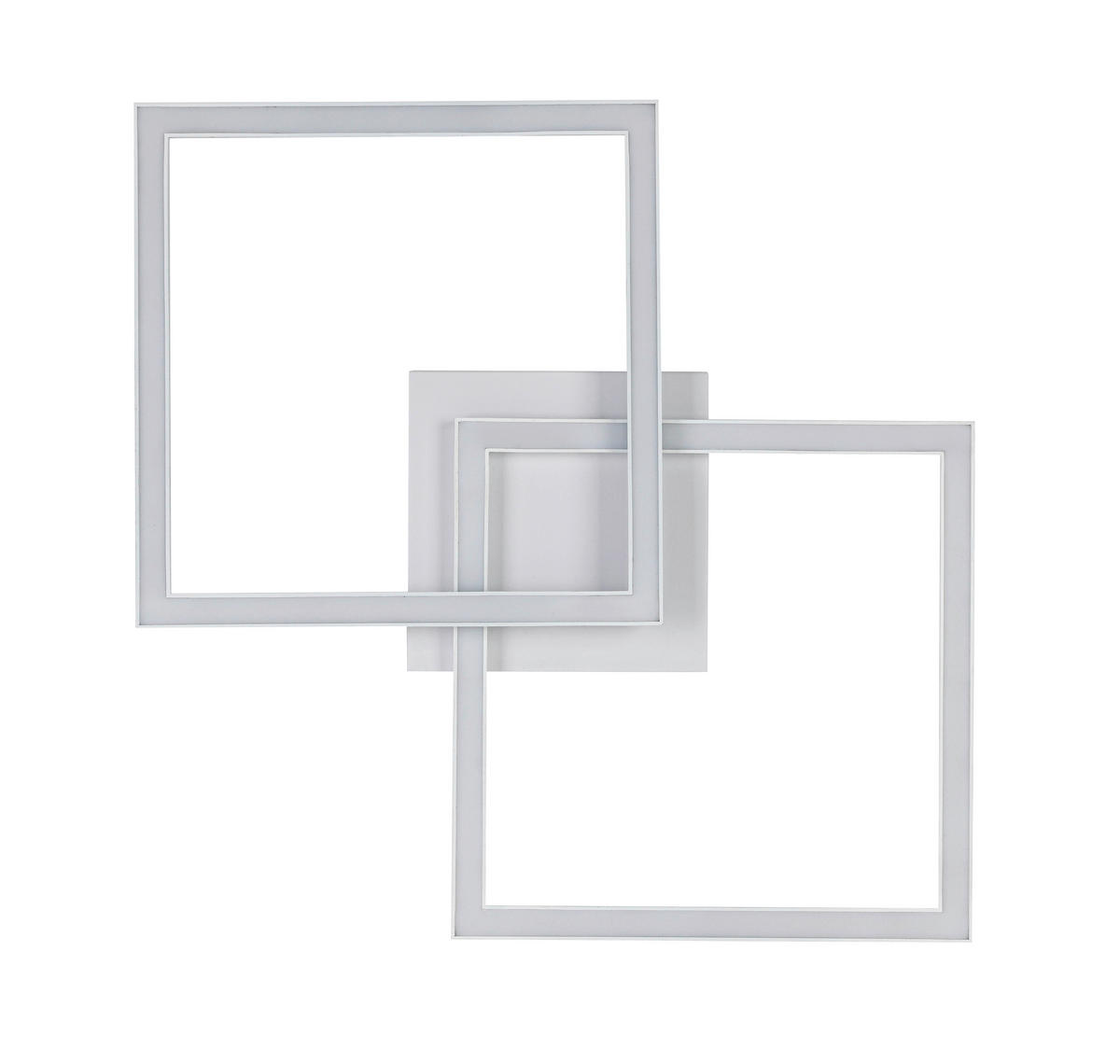 LED MENNYEZETI LÁMPA - fehér, Trend, műanyag/fém (57/35/6,5cm) - Boxxx