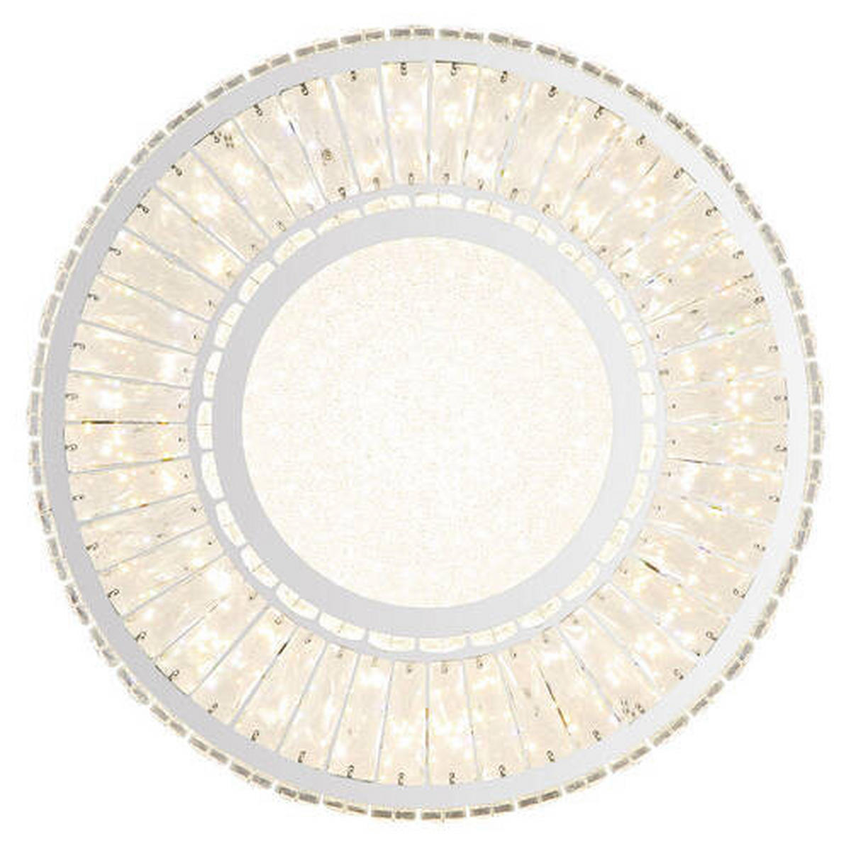 LED-DECKENLEUCHTE 50 W  50/17,3 cm    - Klar/Chromfarben, Konventionell, Glas/Metall (50/17,3cm) - Globo