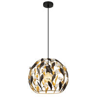 HÄNGELEUCHTE 40/150 cm    - Klar/Goldfarben, Basics, Kunststoff/Metall (40/150cm) - Globo