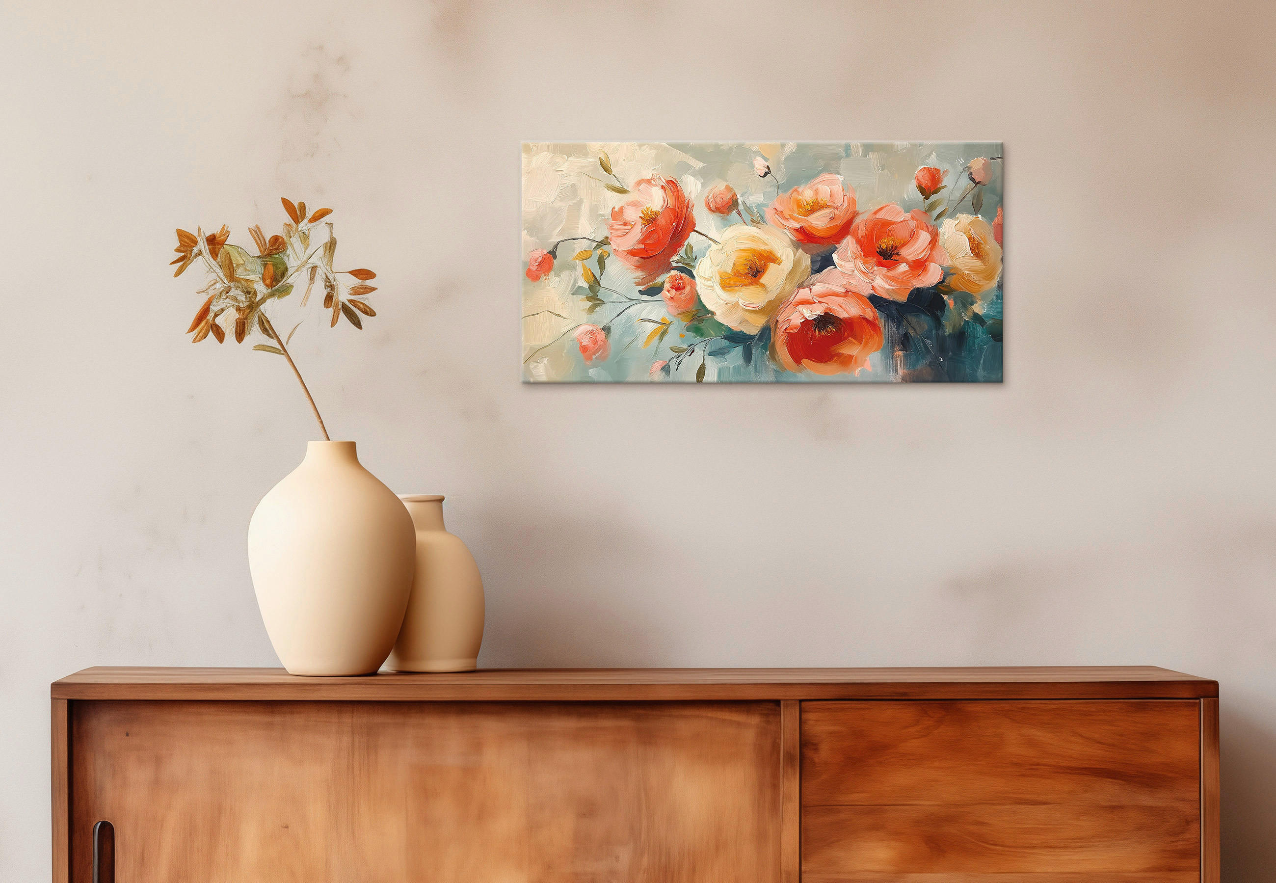 LEINWANDBILD Blumen 20/40 cm  - Multicolor, Basics, Holz/Papier (20/40cm)