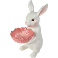 IEPURE PAȘTE - roz aprins/alb, Lifestyle, ceramică (13/29,9/22,6cm)