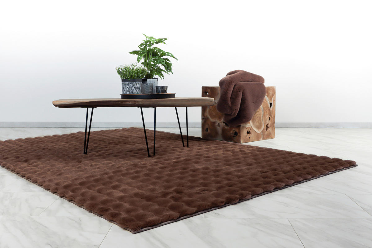HOCHFLORTEPPICH 80/150 cm Harmony 800 Dark Taupe Taupe  - Taupe, KONVENTIONELL, Textil (80/150cm)
