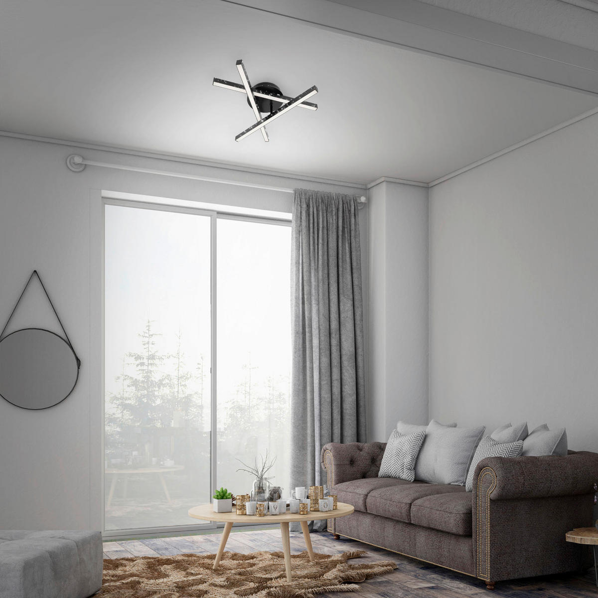 LED-TAKLAMPA 40/35,5/11,2 cm  - svart, Basics, metall (40/35,5/11,2cm)