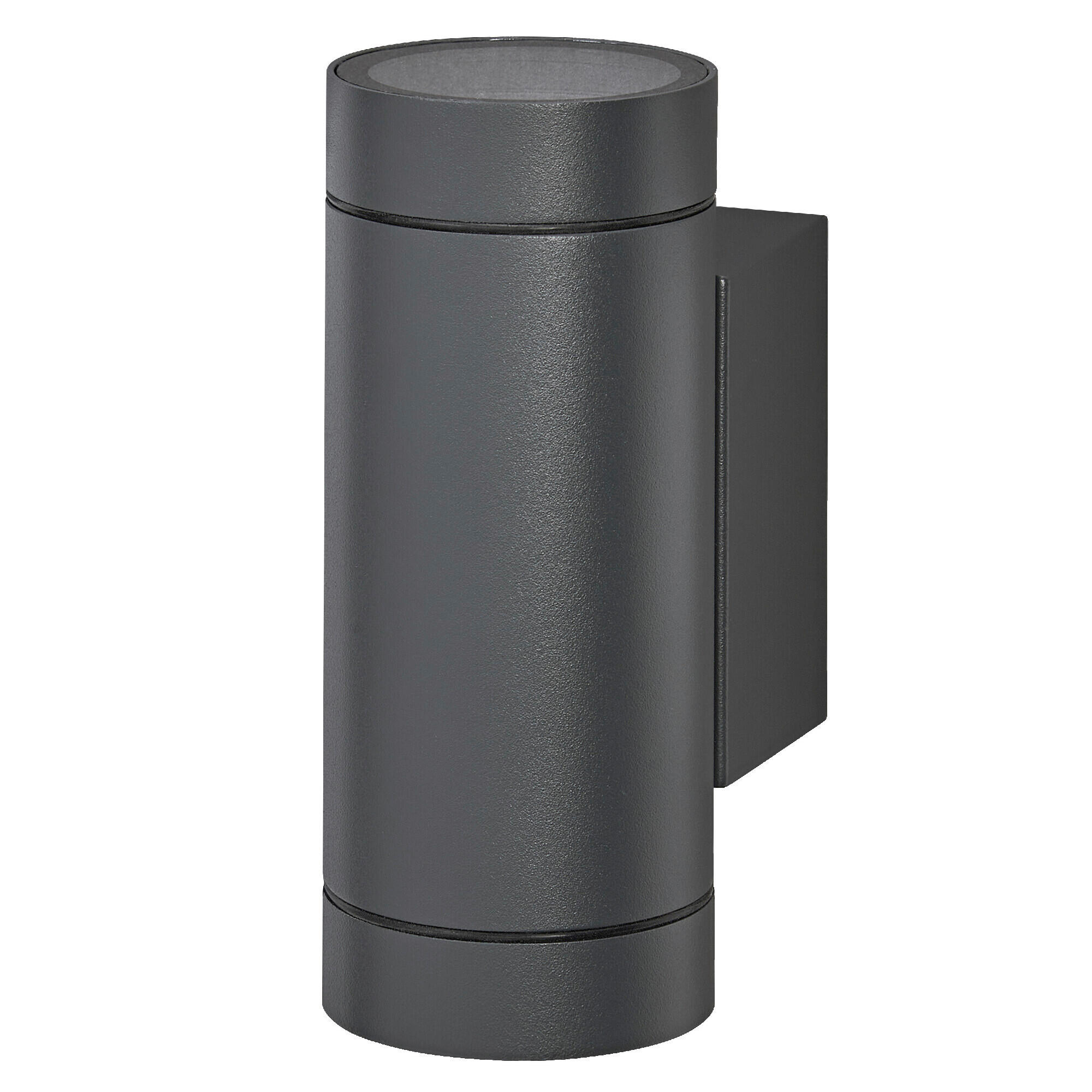AUßENLEUCHTE 6,5/10/15,8 cm   - Dunkelgrau, Basics, Glas/Metall (6,5/10/15,8cm) - Osram