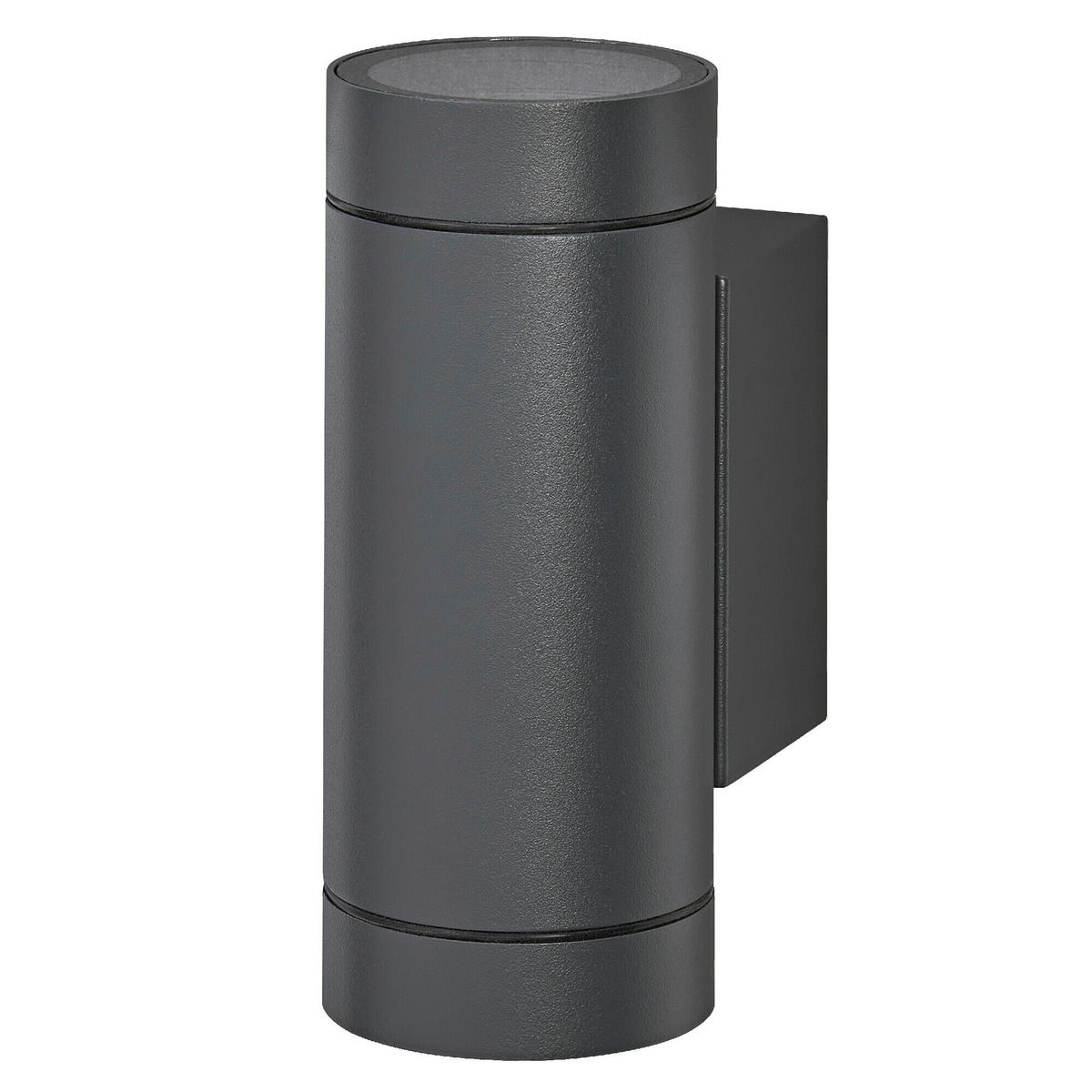 AUßENLEUCHTE 6,5/10/15,8 cm   - Dunkelgrau, Basics, Glas/Metall (6,5/10/15,8cm) - Osram