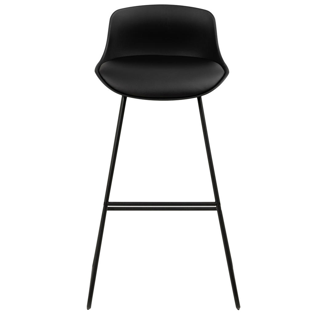 Thumbnail - Livetastic Barhocker, Schwarz, Metall, Kunststoff, U-Form, 43x94x49 cm, Esszimmer, Barmöbel, Barhocker