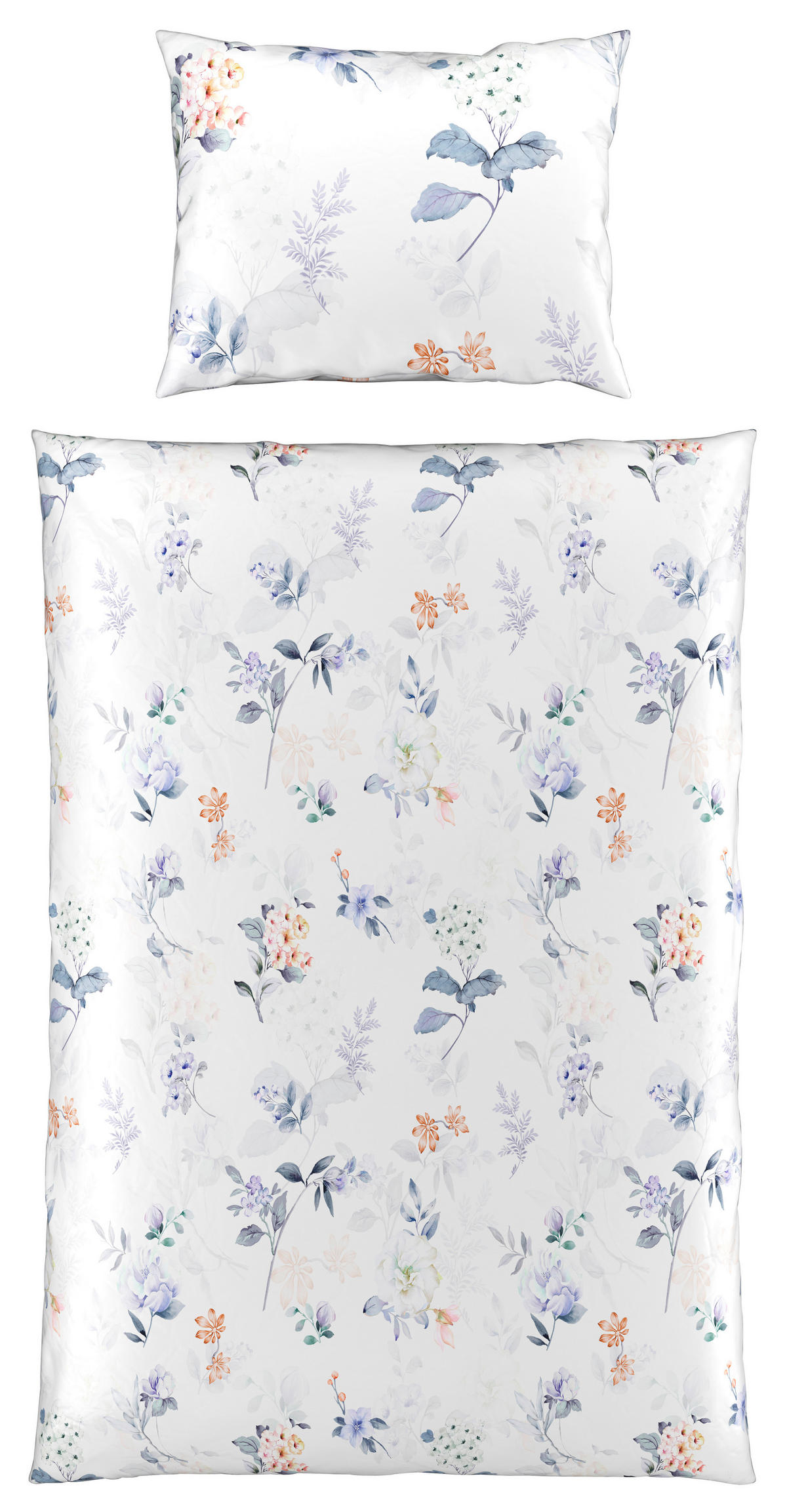 POSTELJNINA BLOSSOM 140/200 cm saten večbarvno  - večbarvno, Konvencionalno, tekstil (140/200cm) - Esposa