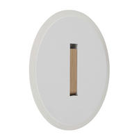 LED-WANDLEUCHTE 20,5/5 cm   - Dunkelbraun/Weiß, Design, Holzwerkstoff/Kunststoff (20,5/5cm) - Globo