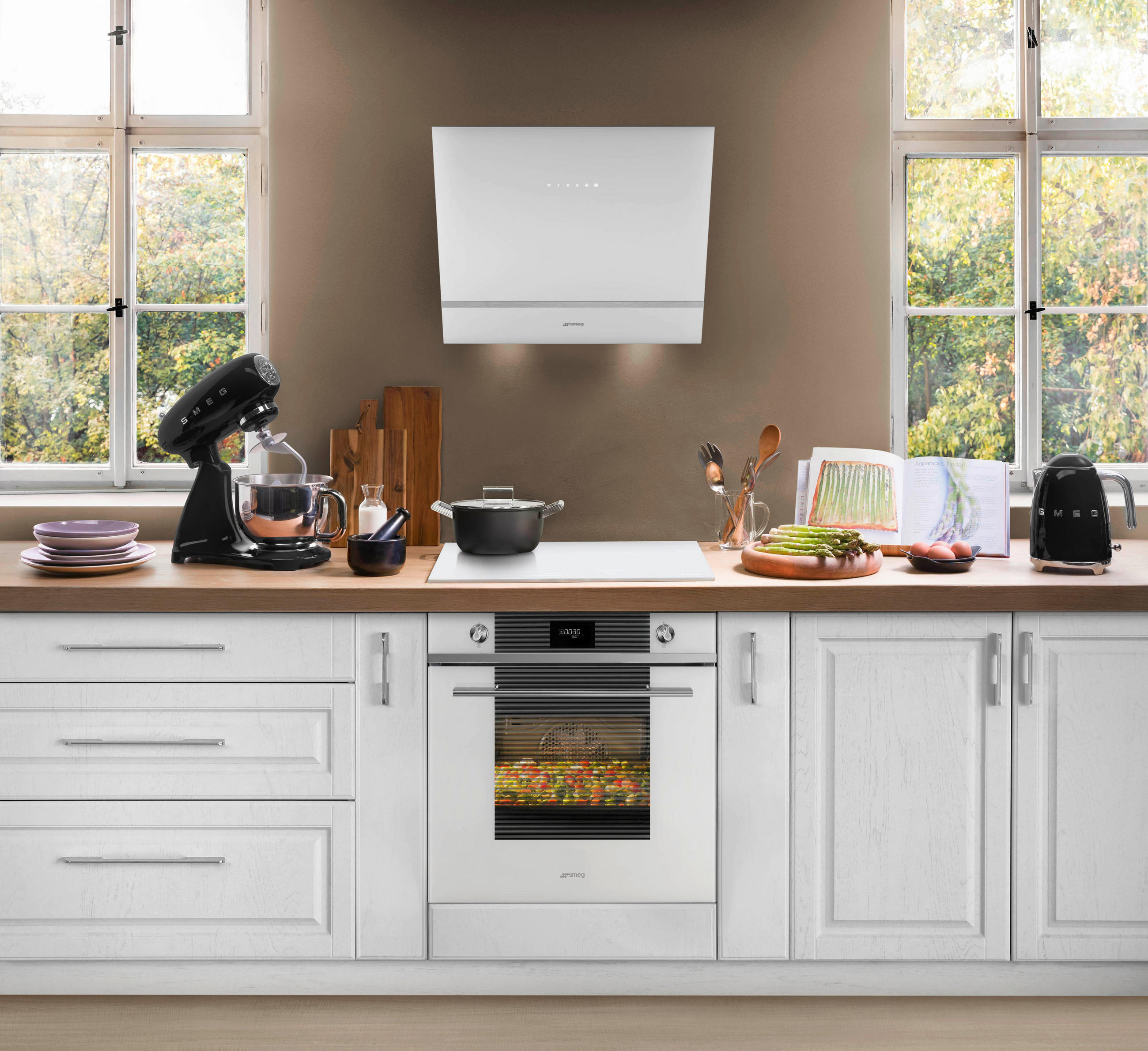INDUKTIONSKOCHFELD SI2M7643DW  - Weiß, Basics, Glas (60/49/51cm) - SMEG