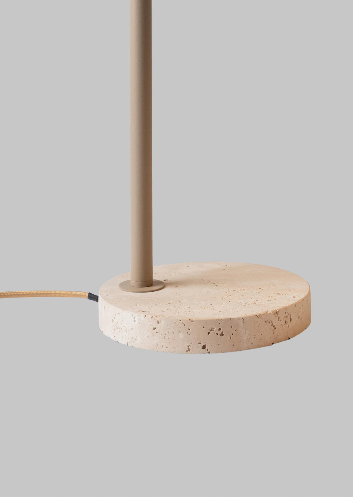 TISCHLEUCHTE - Sandfarben, Design, Stein/Metall (44/18/59cm) - It's about Romi