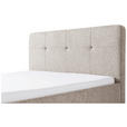 POLSTERBETT Taupe 140/200 cm - Taupe/Eichefarben, Basics, Holz/Textil (140/200cm) - Xora