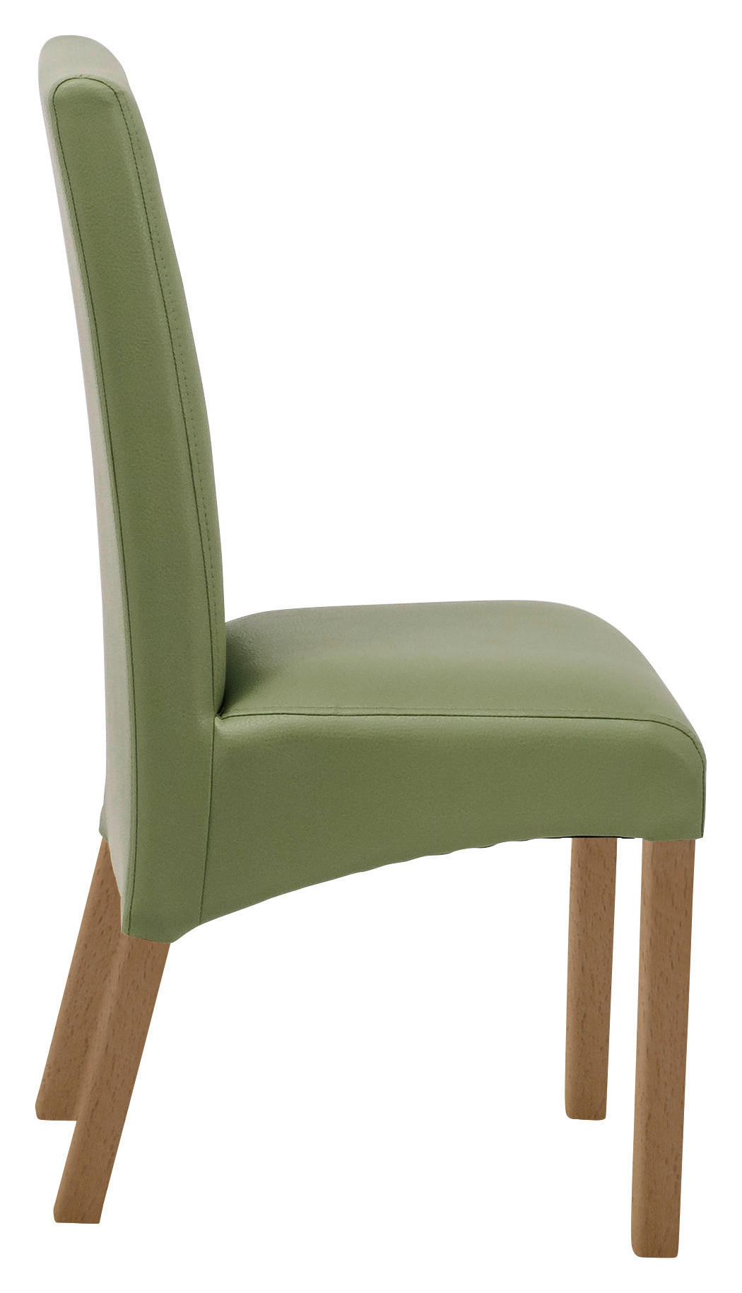 STUHL Lederlook Buchefarben, Dunkelgrün  - Dunkelgrün/Buchefarben, KONVENTIONELL, Holz/Textil (47/102/57cm) - Carryhome