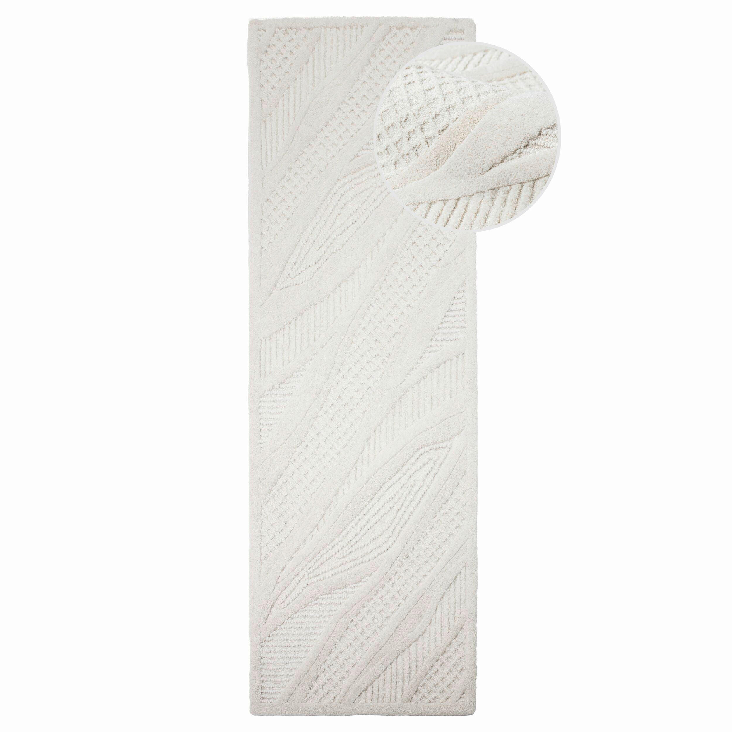 LÄUFER 80/230 cm Weiß  - Weiß, Basics, Textil (80/230cm)