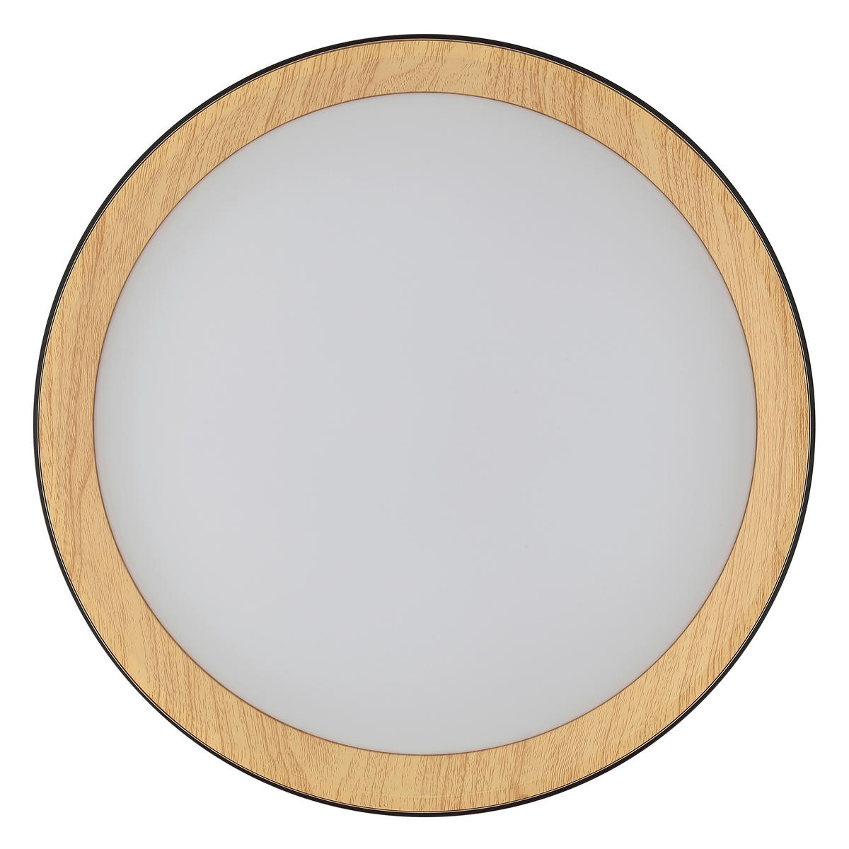 LED PLAFONJERA - boja bukve/crna, Osnovno, metal/plastika (39/7,7cm)