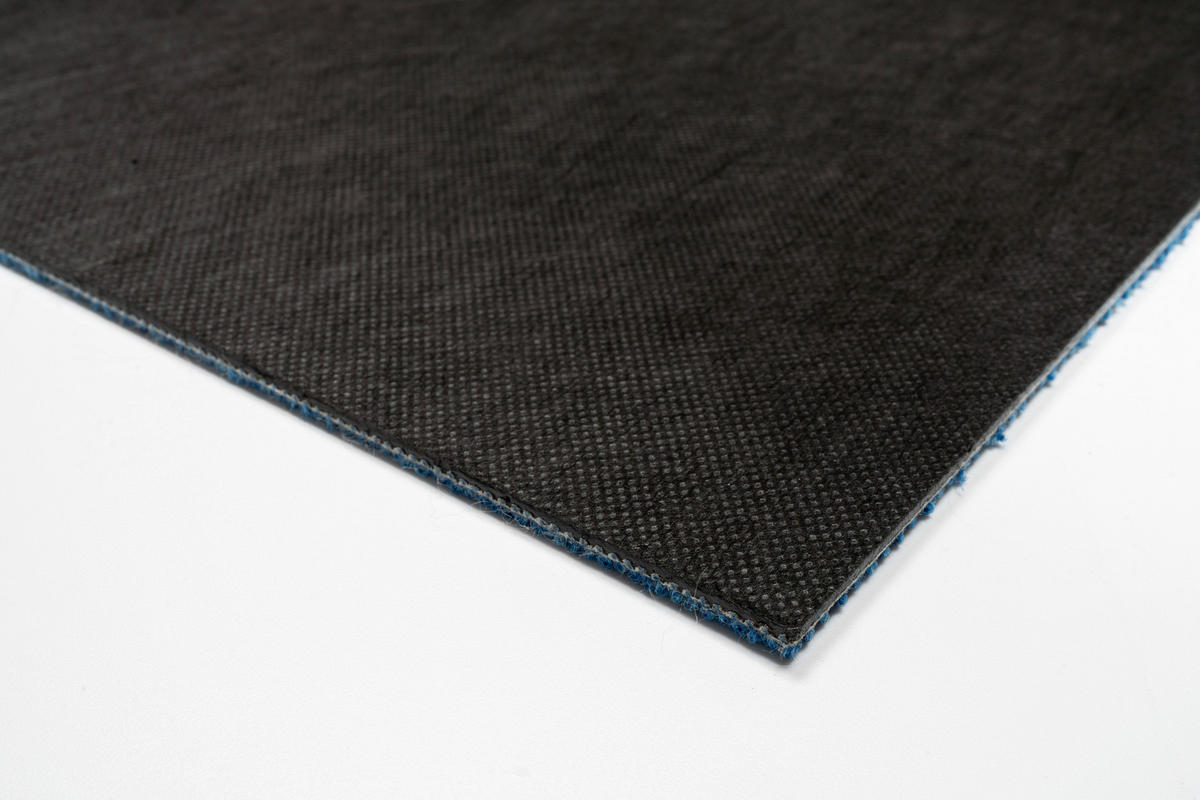 TEPPICHFLIESE Mustang 82 50/50 cm in Blau  - Blau, Basics, Textil (50/50cm)