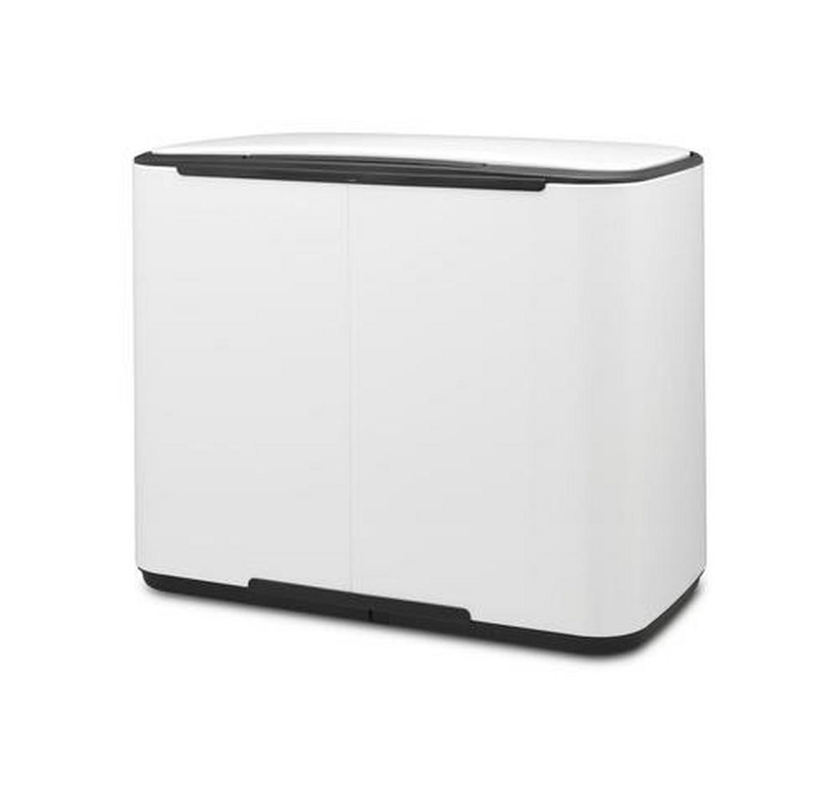 ODPADKOVÝ KOŠ  11 + 23 l - bílá/černá, Design, kov/plast (54/44/36,5cm) - Brabantia