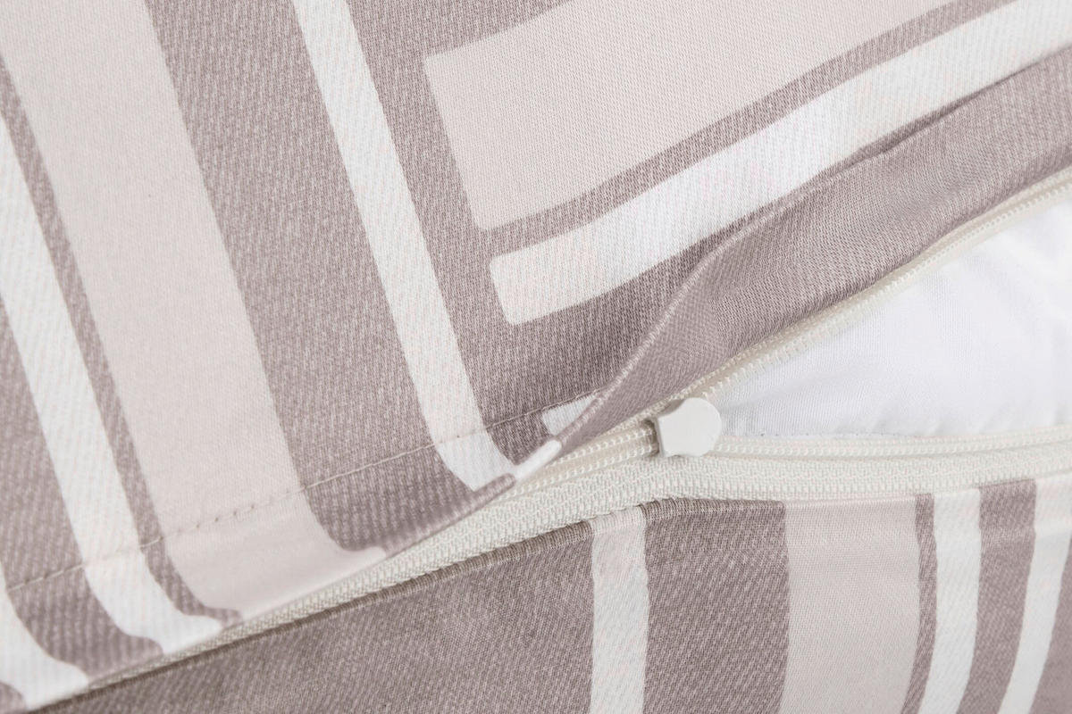 WENDEBETTWÄSCHE 2-teilig Makosatin 135/200 cm  - Sandfarben, Design, Textil (135/200cm) - Joop!