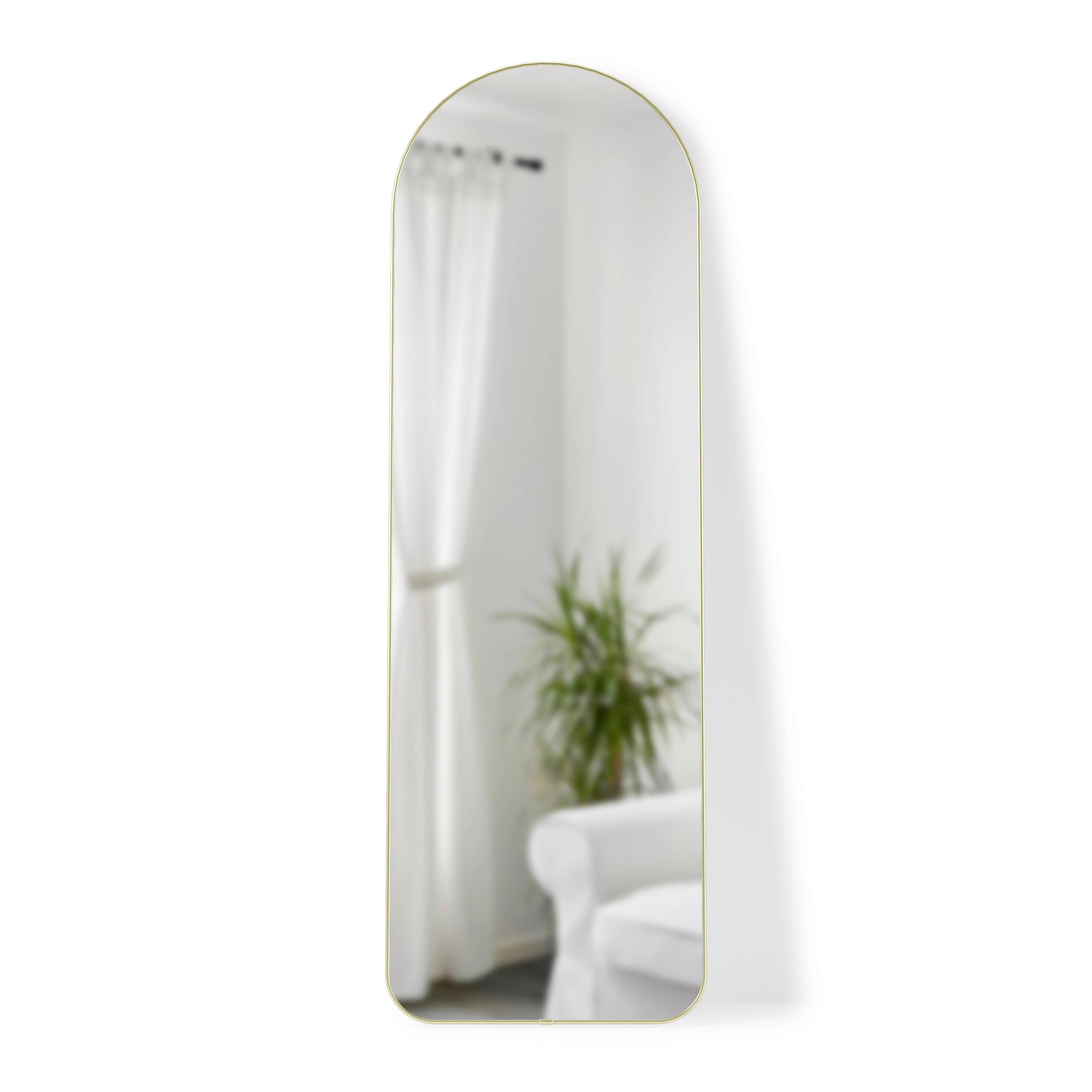 STANDSPIEGEL 51/158/4 cm - Goldfarben, Basics, Glas/Metall (51/158/4cm) - Umbra
