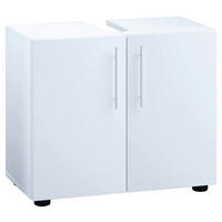 TVÄTTSTÄLLSUNDERSKÅP 60,2/50,7/29,6 cm  - vit/grå, Modern, trämaterial/plast (60,2/50,7/29,6cm) - MID.YOU