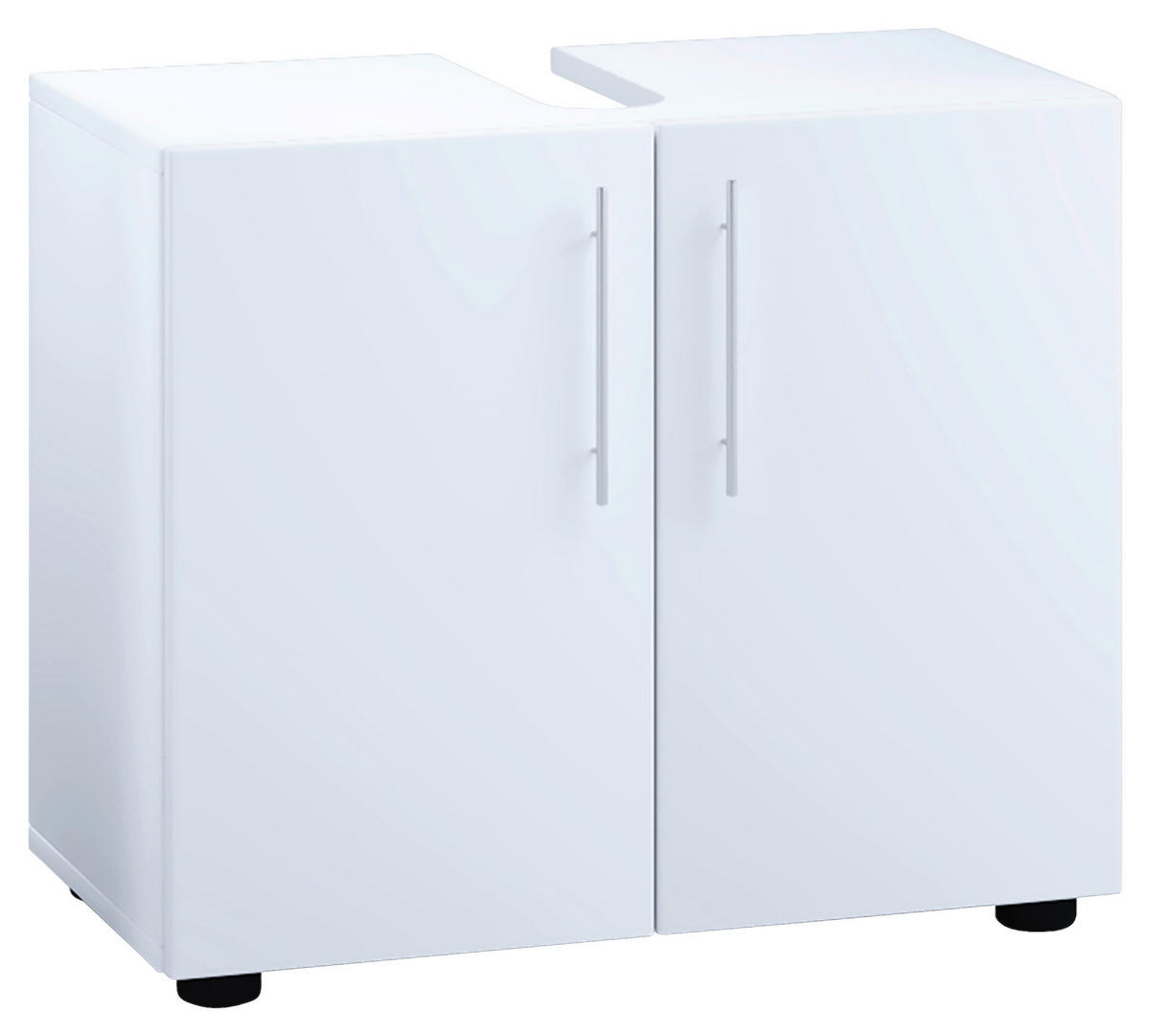 TVÄTTSTÄLLSUNDERSKÅP 60,2/50,7/29,6 cm  - vit/grå, Modern, trämaterial/plast (60,2/50,7/29,6cm) - MID.YOU