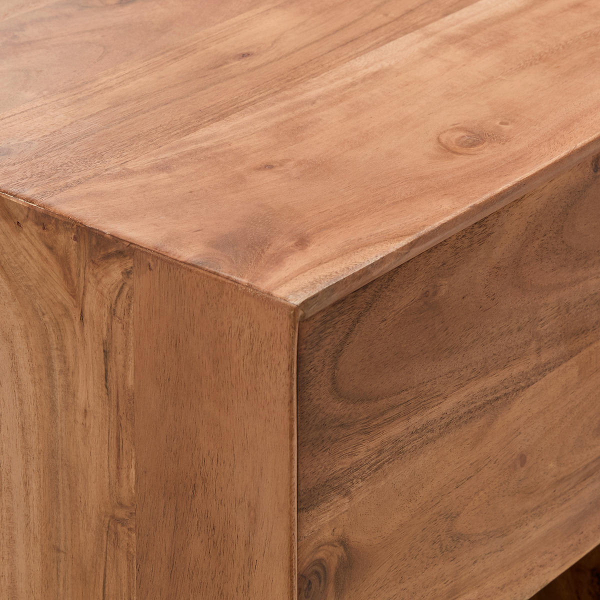 KOMMODE Doha  in 80/101/42 cm  - Schwarz/Naturfarben, KONVENTIONELL, Holz/Metall (80/101/42cm) - Livetastic