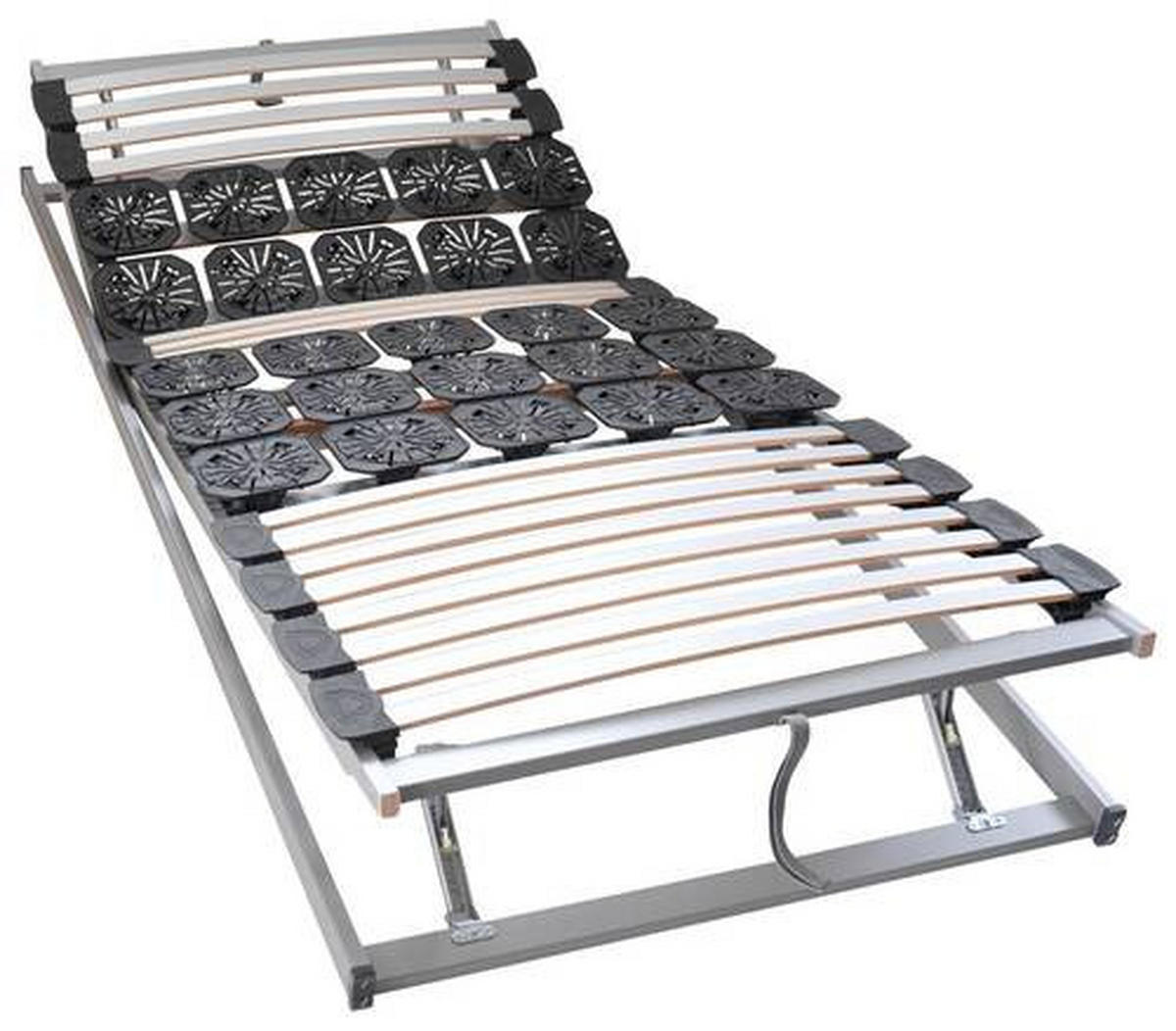 LAMELOVÝ ROŠT,  (pro rám) 90/200 cm - bílá/světle šedá, Basics, dřevo/plast (90/200cm) - Dieter Knoll
