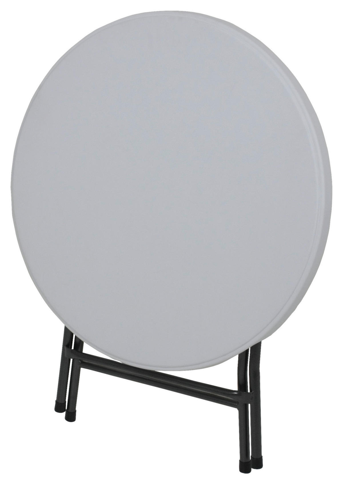 GARTENTISCH Metall, Kunststoff Schwarz, Weiß rund  - Schwarz/Weiß, Basics, Kunststoff/Metall (80/76cm) - Gardenson