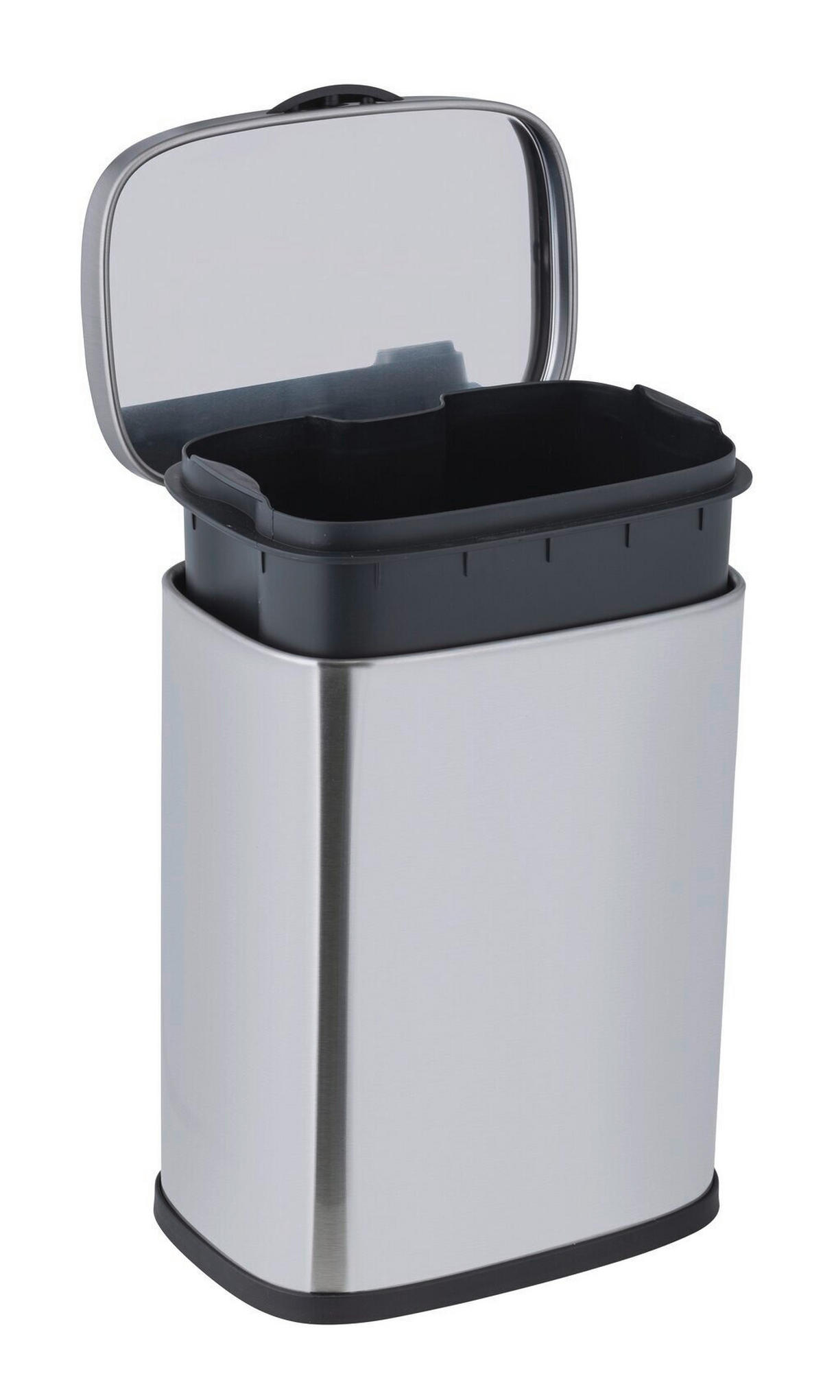 TRETEIMER 3 L  - Schwarz, Basics, Kunststoff/Metall (18,5/25/16cm) - Wenko