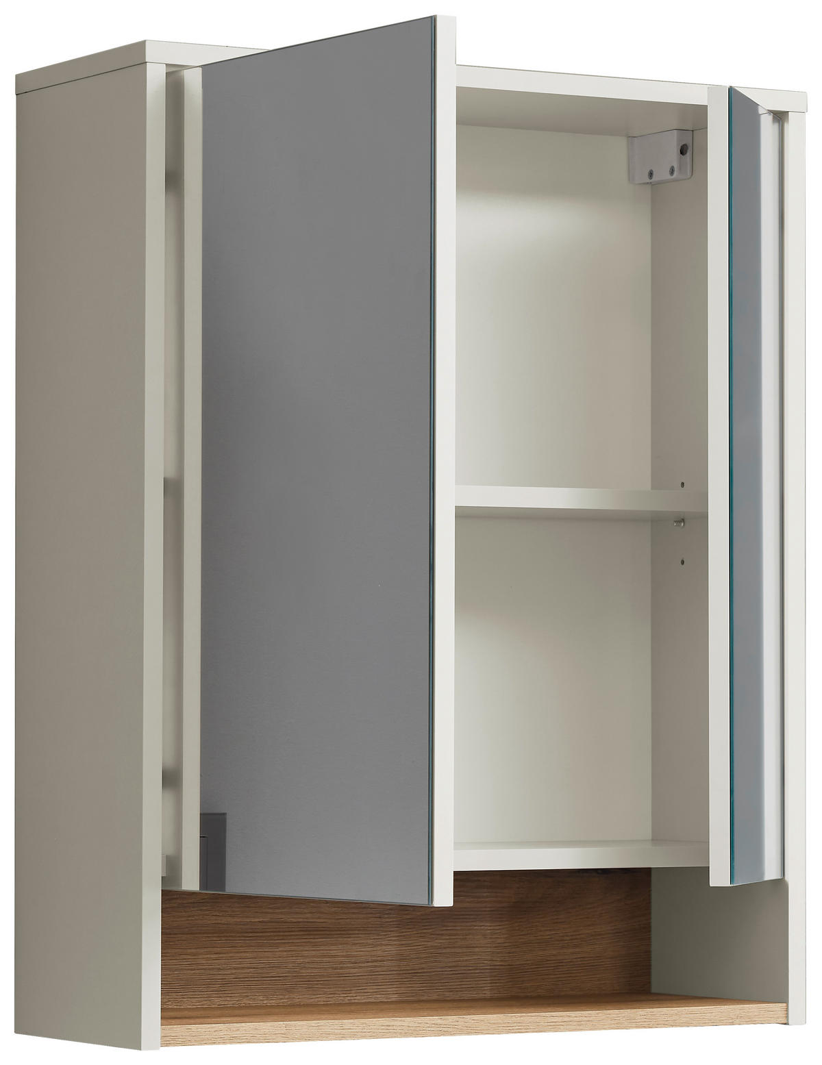 SPIEGELSCHRANK 60/75/22 cm  - Kaschmir/Eichefarben, MODERN, Glas/Holzwerkstoff (60/75/22cm) - MID.YOU