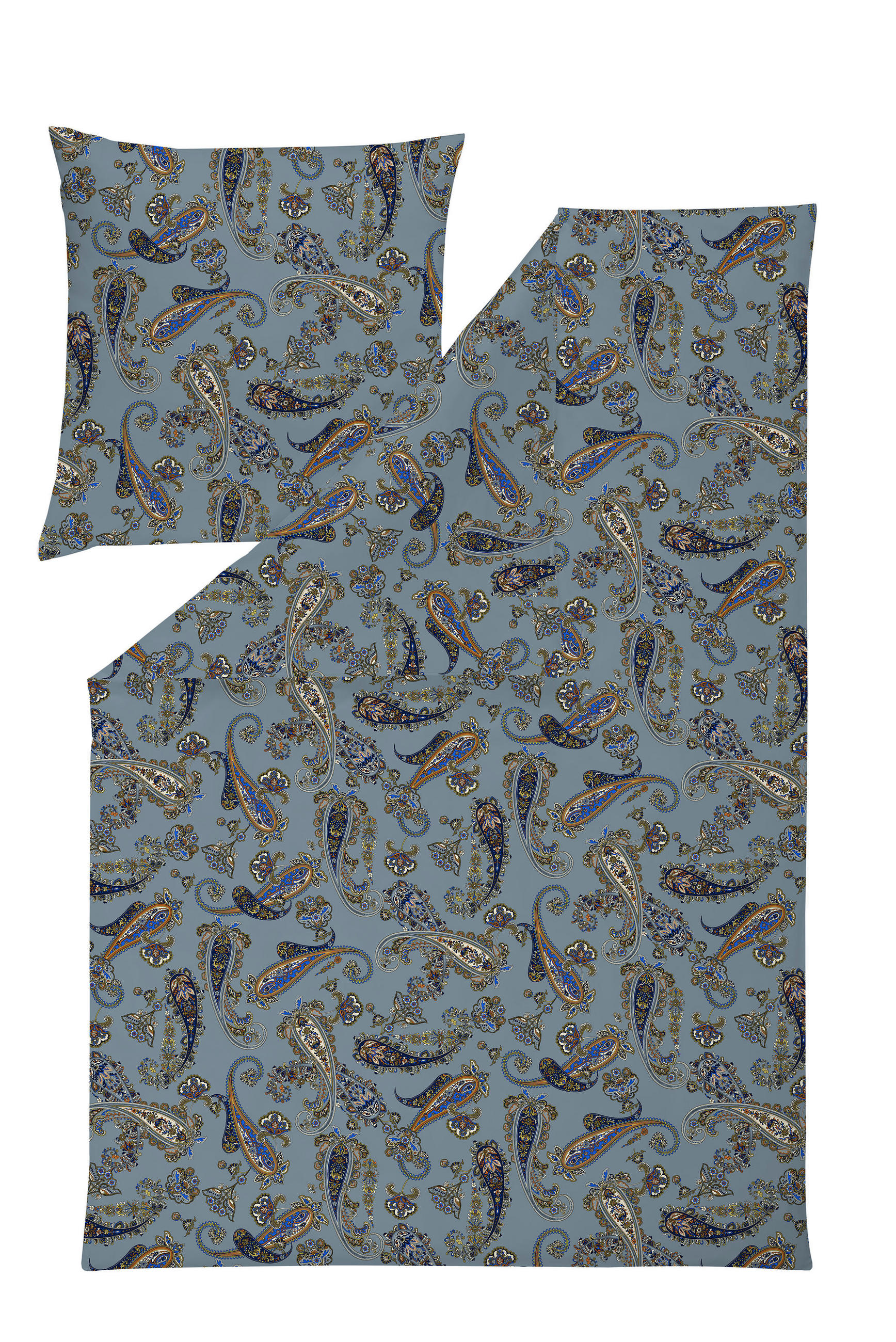 BETTWÄSCHE 135/200 cm ATELIER Interlock-Jersey  - Blau, Design, Textil (135/200cm) - Estella