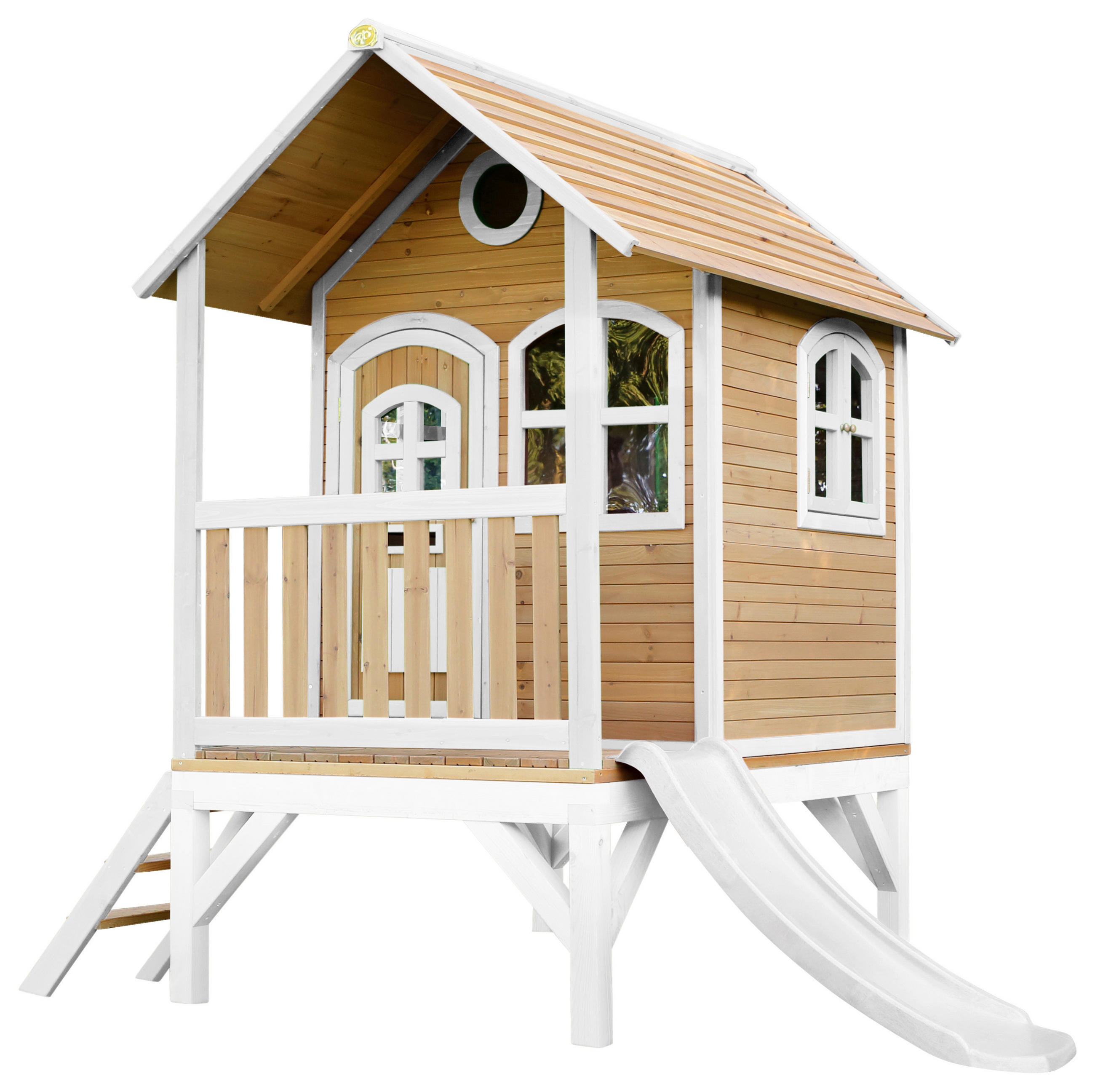 SPIELHAUS  - Rot/Braun, KONVENTIONELL, Holz (287/231/191cm) - Ambia Garden