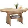 COUCHTISCH in Metall, Holzwerkstoff 125-165,5/71/56-75 cm  - Wildeiche, Konventionell, Holzwerkstoff/Metall (125-165,5/71/56-75cm) - Venda