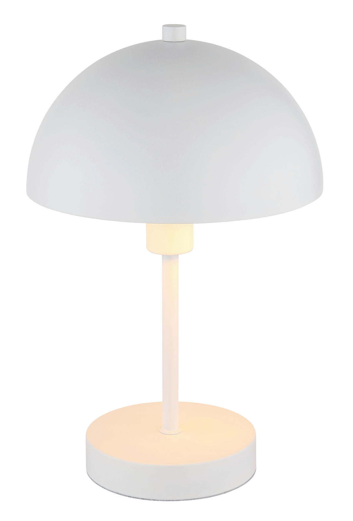 STOLNÍ LAMPA, E14, 20/31 cm  - bílá, Design, kov/plast (20/31cm) - Globo