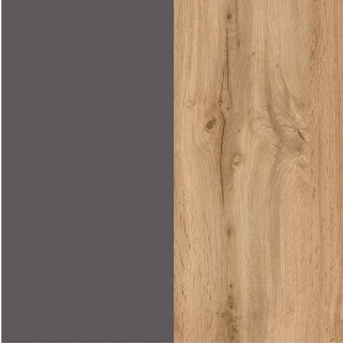 GERÄTEUMBAUSCHRANK 60/166/60 cm  in Graphitfarben, Eiche Wotan  - Eiche Wotan/Graphitfarben, Design, Holzwerkstoff (60/166/60cm) - Held