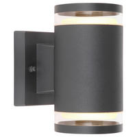 VENKOVNÍ NÁSTĚNNÉ SVÍTIDLO - čiré/antracitová, Basics, kov/sklo (10/16,5cm) - Globo