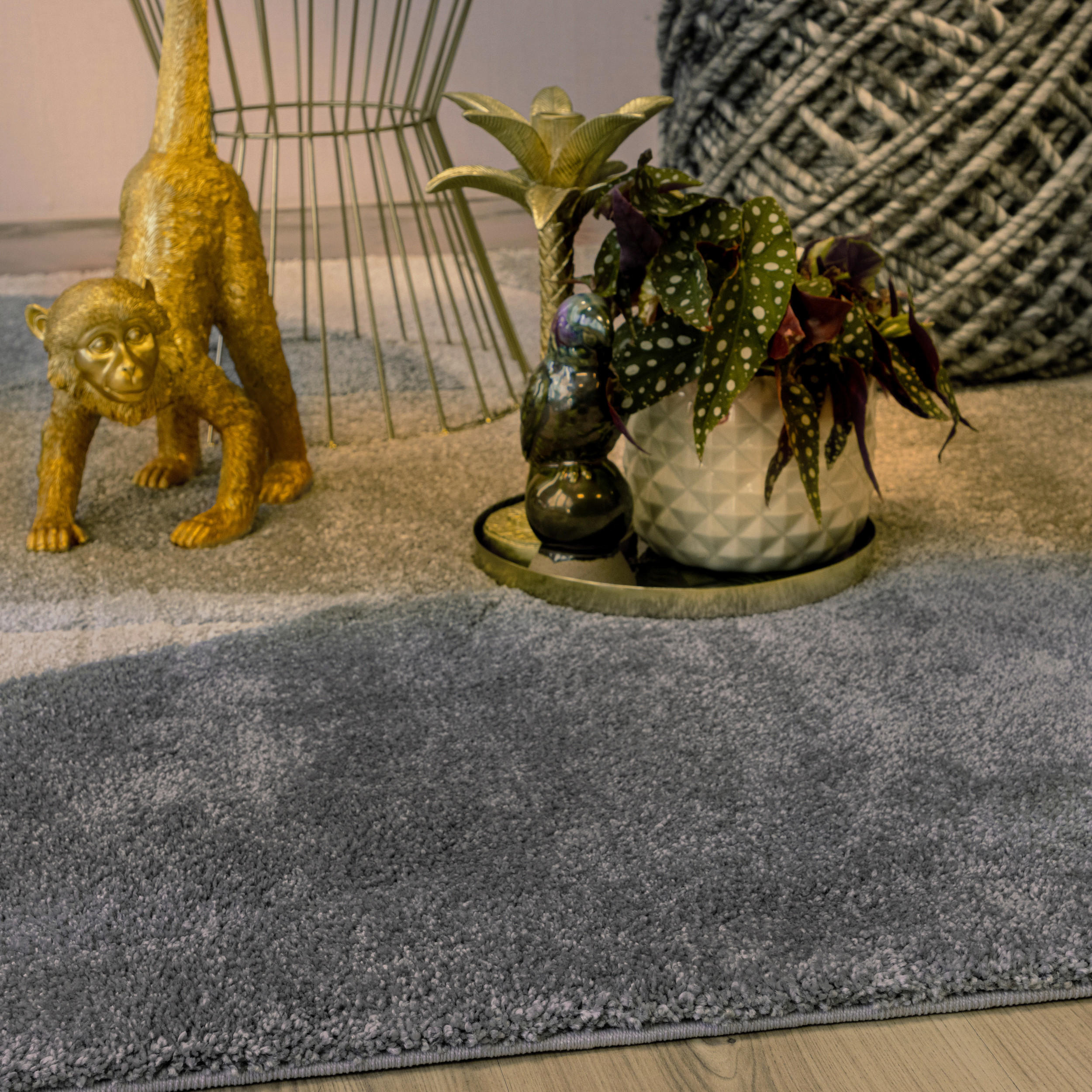 In- und Outdoorteppich 120/170 cm  - Beige/Grau, Design, Textil (120/170cm) - Novel