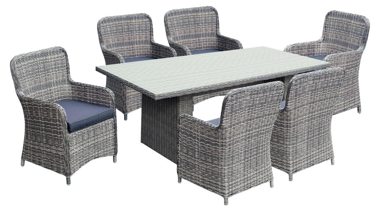 GARTENSESSEL Stahl Schwarz, Dunkelgrau  - Dunkelgrau/Schwarz, Basics, Kunststoff/Textil (66/93/62cm) - Gardenson