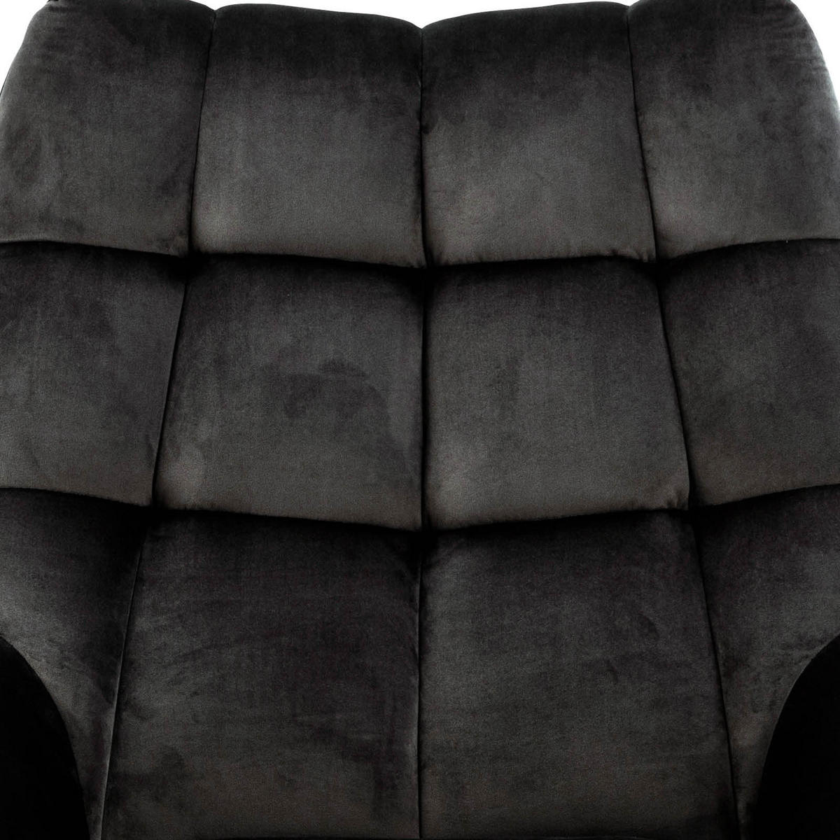 SESSEL in Velours Grau  - Schwarz/Grau, Konventionell, Textil/Metall (73/88/82cm) - Livetastic