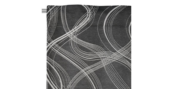 FERTIGVORHANG halbtransparent - Schwarz, Design, Textil (140/255cm) - Novel