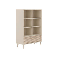 AUFBEWAHRUNGSREGAL     - Eichefarben/Beige, Basics, Holzwerkstoff (95/139/41cm) - Paidi
