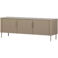 LOWBOARD Gunnar 154/56/44 cm  stehend, hängend  - Schlammfarben, Design, Holz/Metall (154/56/44cm) - Livetastic