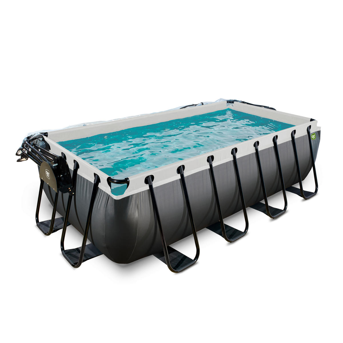POOL SET 400/200/100 cm  - svart, Klassisk, plast (400/200/100cm) - EXIT Toys