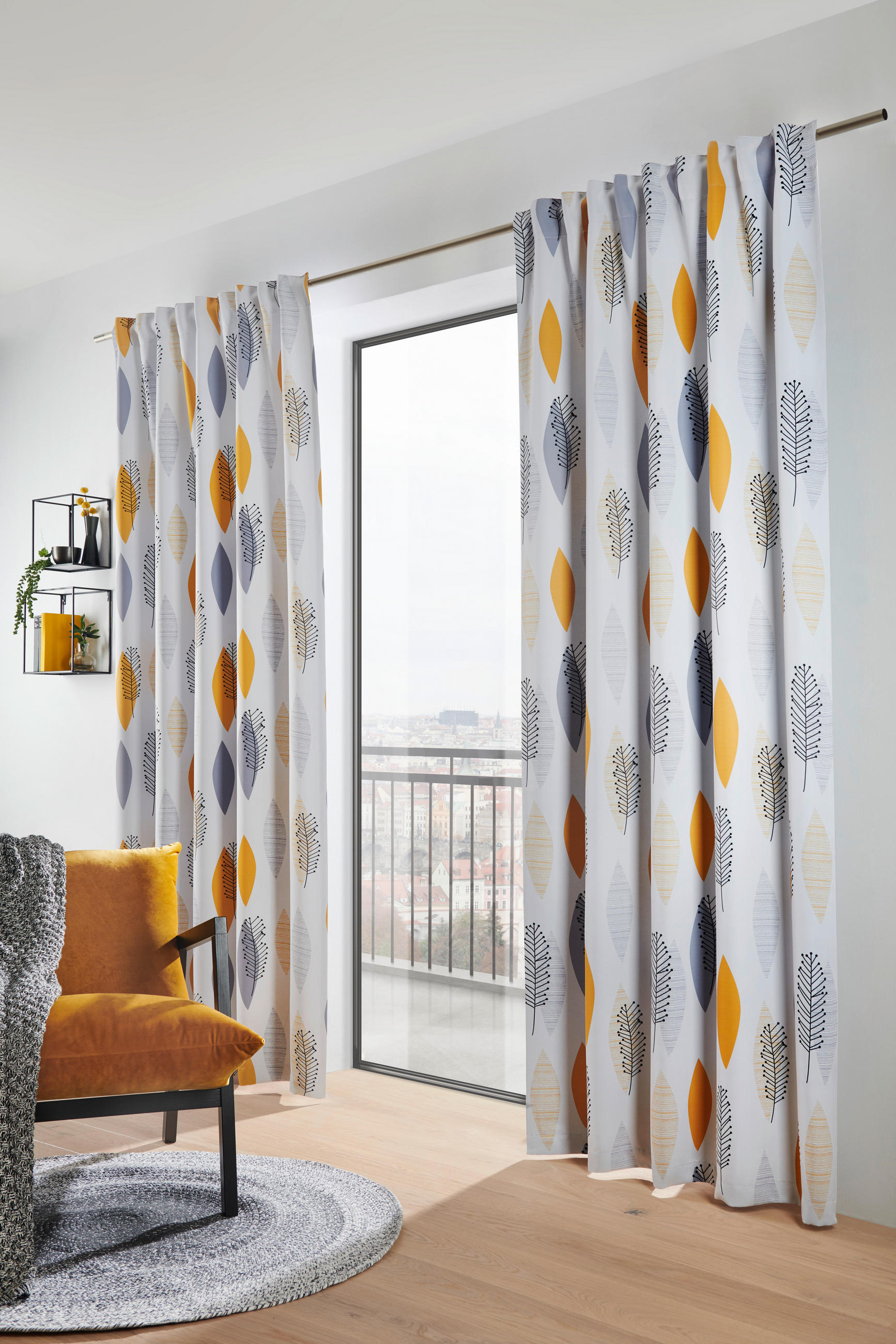 VERDUNKELUNGSVORHANG black-out (lichtundurchlässig)  - Gelb, Konventionell, Textil (135/245cm) - Esposa