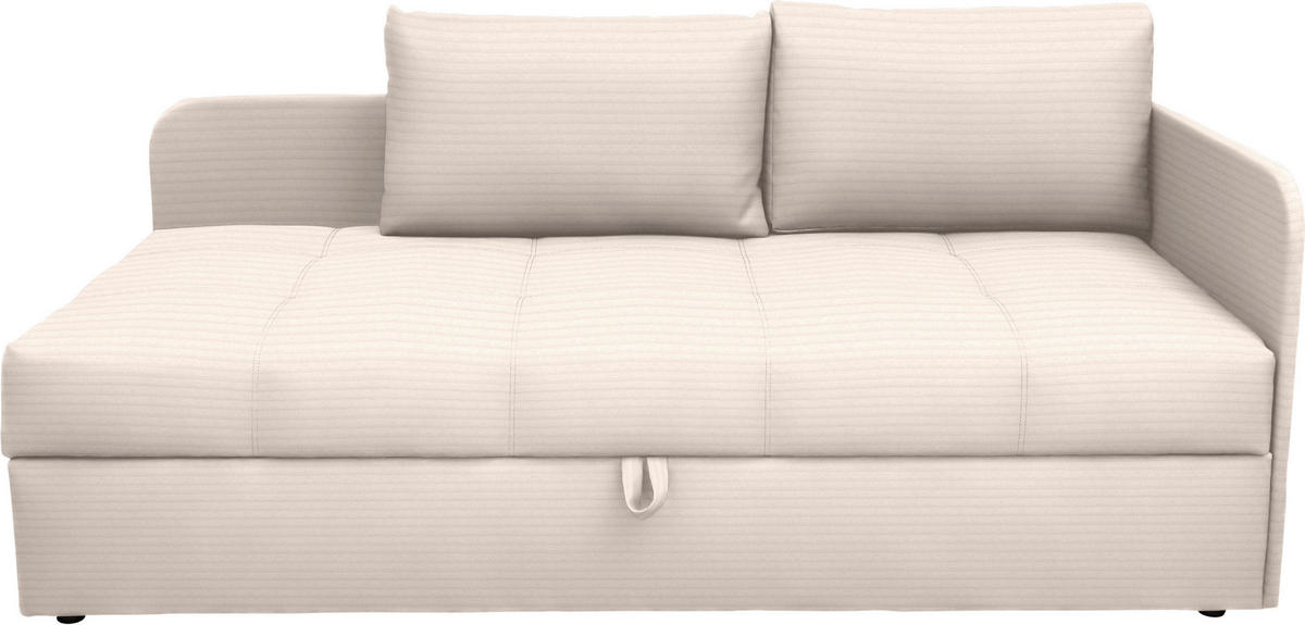 LIEGE Cord Creme  - Creme/Schwarz, Basics, Kunststoff/Textil (205/90/95cm) - Xora