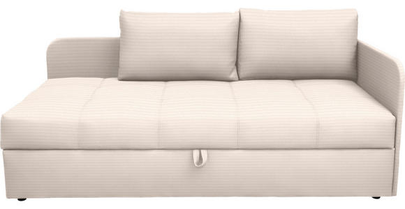 LIEGE  in Cord Creme  - Creme/Schwarz, Basics, Kunststoff/Textil (205/90/95cm) - Xora