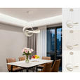 LED-HÄNGELEUCHTE 52/52/120 cm  - Sandfarben, Design, Kunststoff/Metall (52/52/120cm) - Novel