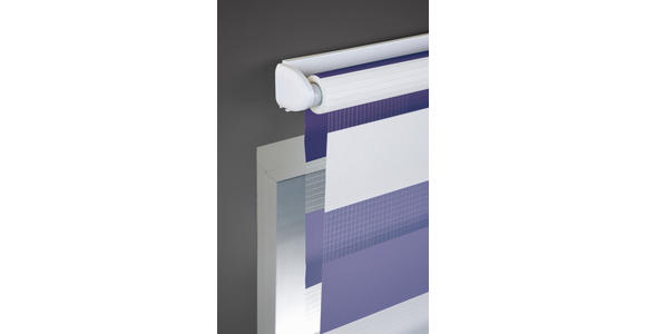 DOPPELROLLO 80/210 cm - Violett/Weiß, Basics, Textil (80/210cm) - Homeware