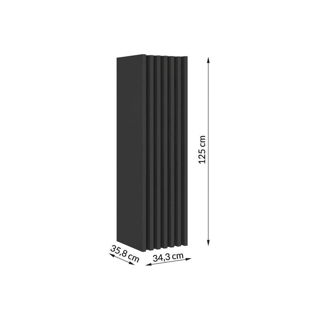 Thumbnail - Mid.you Midischrank, Schwarz, Holzwerkstoff, 3 Fächer, 35x125x36 cm, hängend, Badezimmer, Badezimmerschränke, Midischrän...