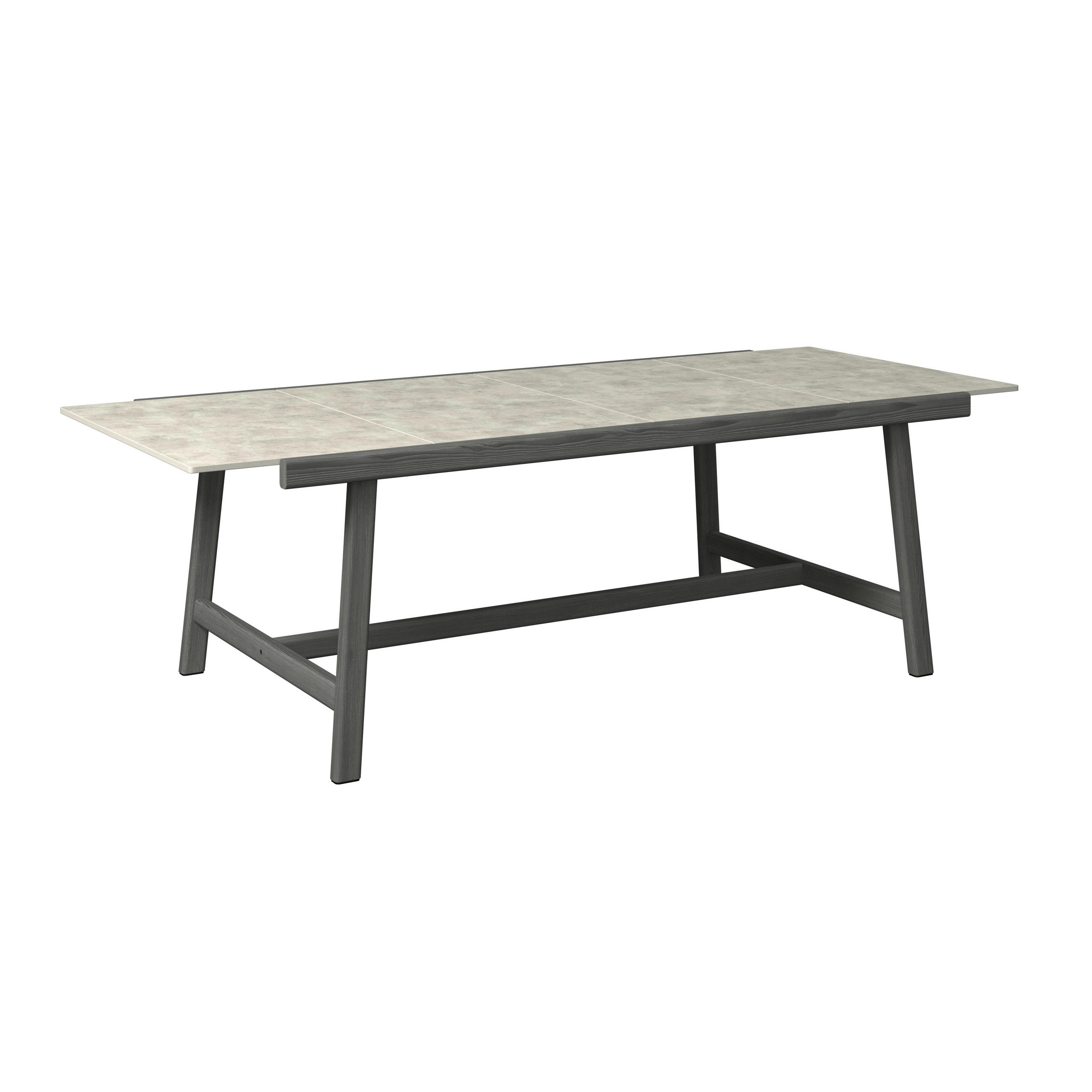 GARTENTISCH 240/100/74 cm Holz, Kunststoff rechteckig  - Hellgrau/Graphitfarben, ROMANTIK / LANDHAUS, Holz/Kunststoff (240/100/74cm) - Dieter Knoll